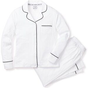 Petite Plume Luxe Pima Cotton Long Sleeve Button Down Pajama Shirt TOP ONLY